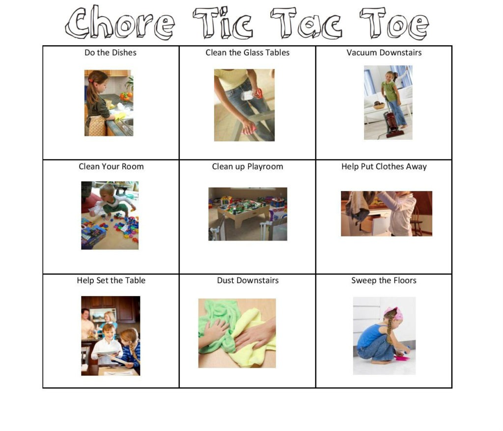 An image of Chore Tic Tac Toe