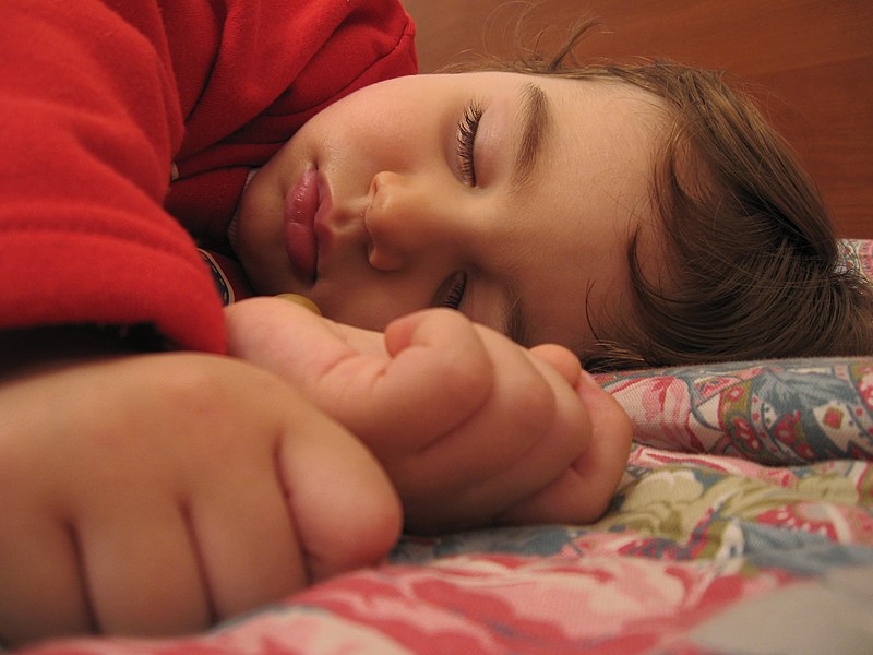 A child sleeping image