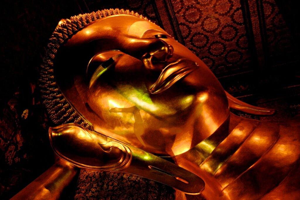 Buddha images, Wat Pho, sculpture, lying, statue, big, meditation, Bangkok Thailand, reclining buddha