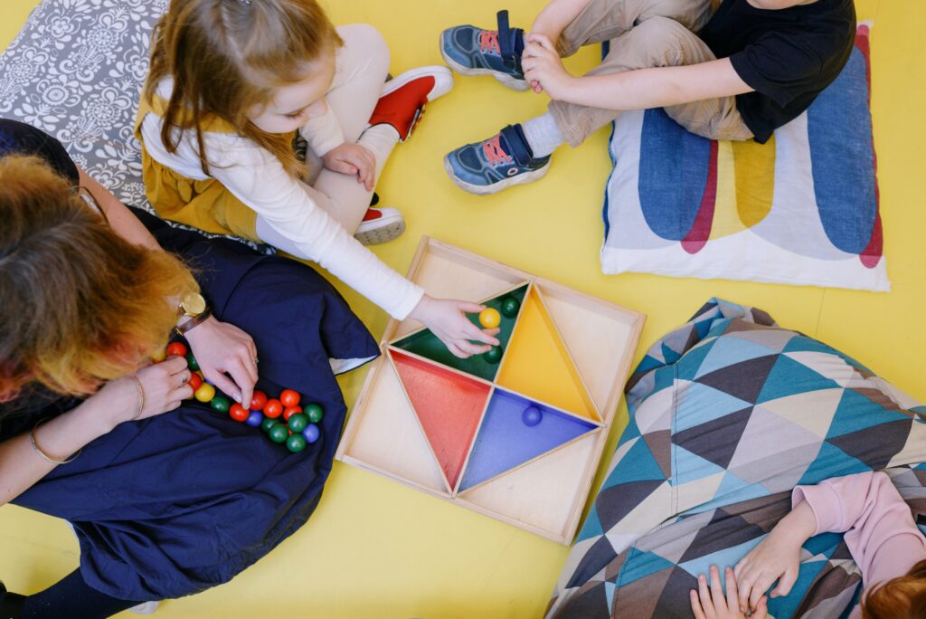 kids-playing-color-matching-in-preschool image
