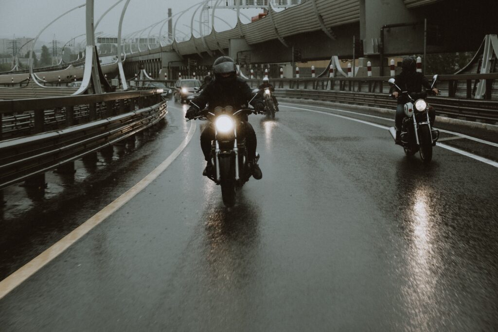 Motorcycle on the road image