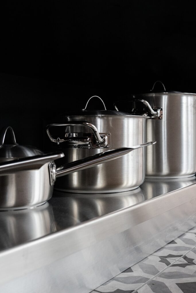 stainless pots image