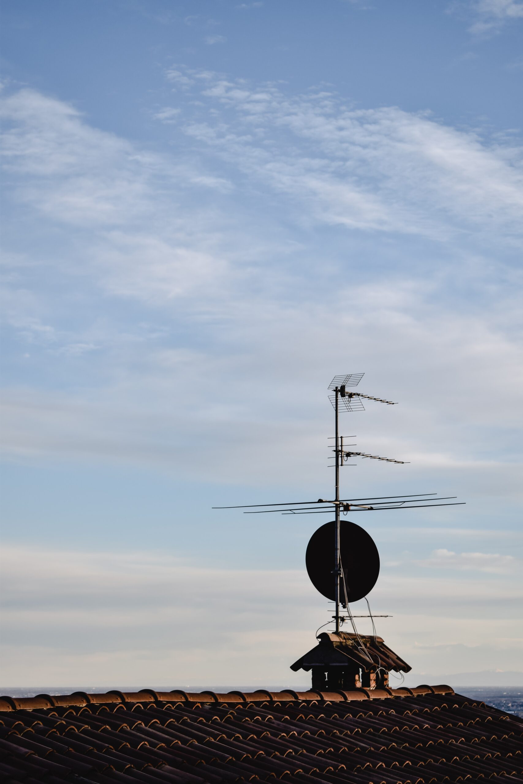 A Tv Antenna on the Roof