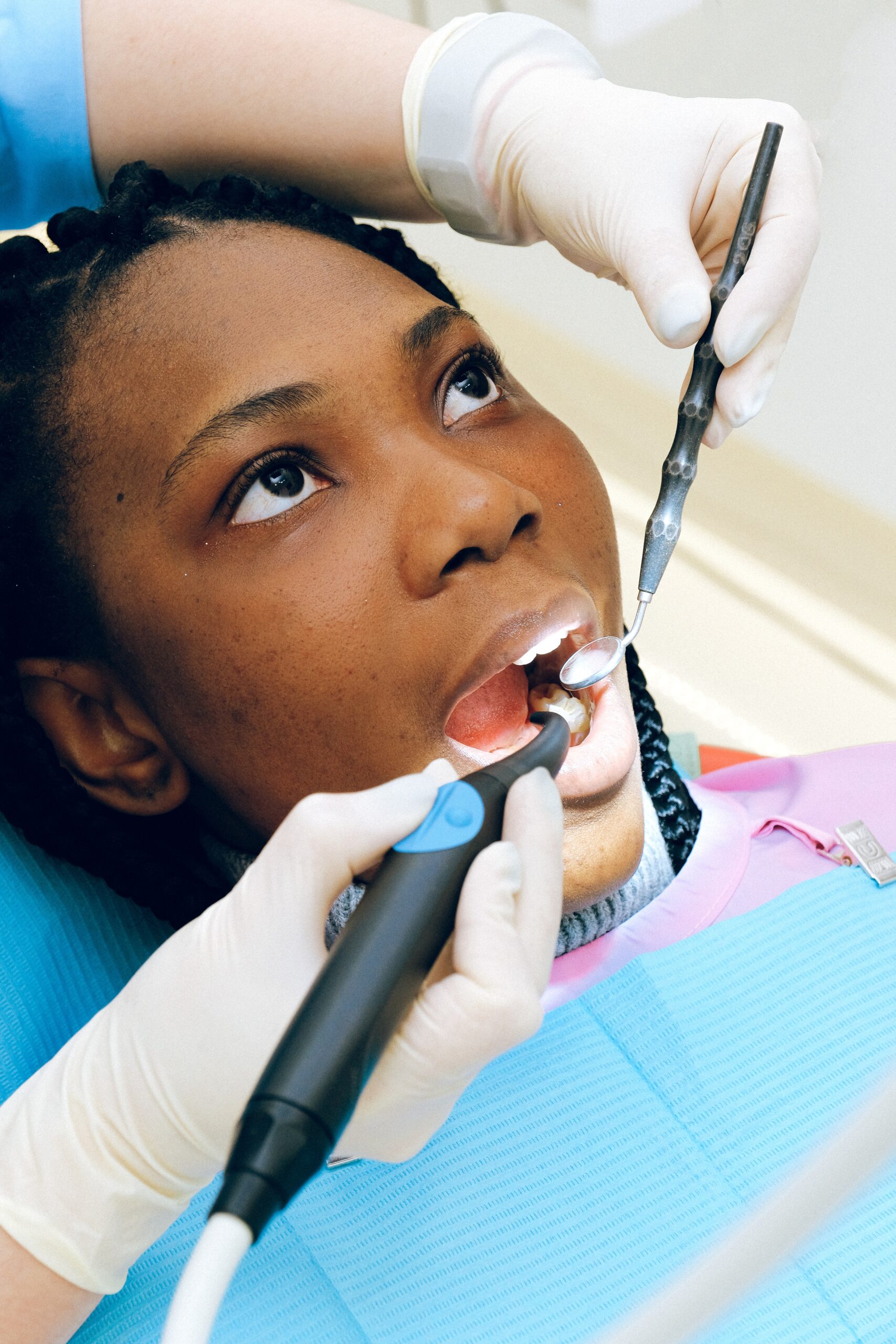 woman having dental checkup image