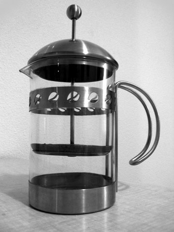 An image of a French press