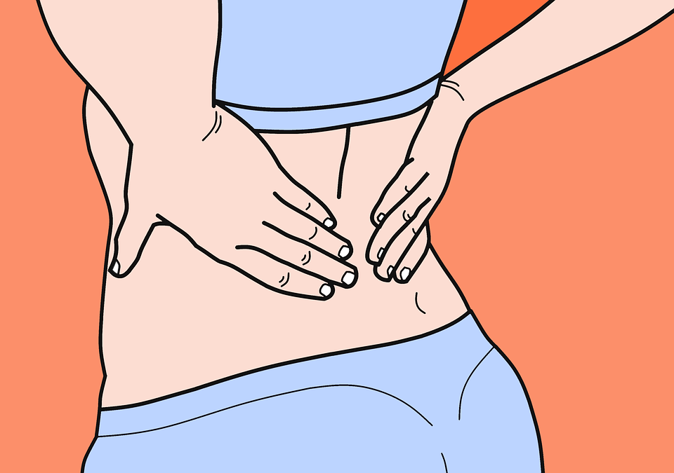 an illustration of back pain