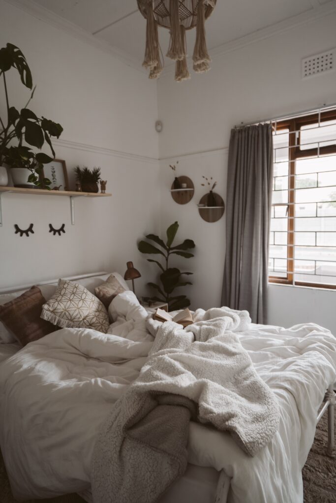 Photo of bed near window