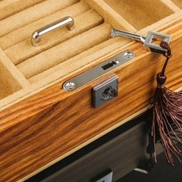 Jewelry box with lock and keys if you like to travel
