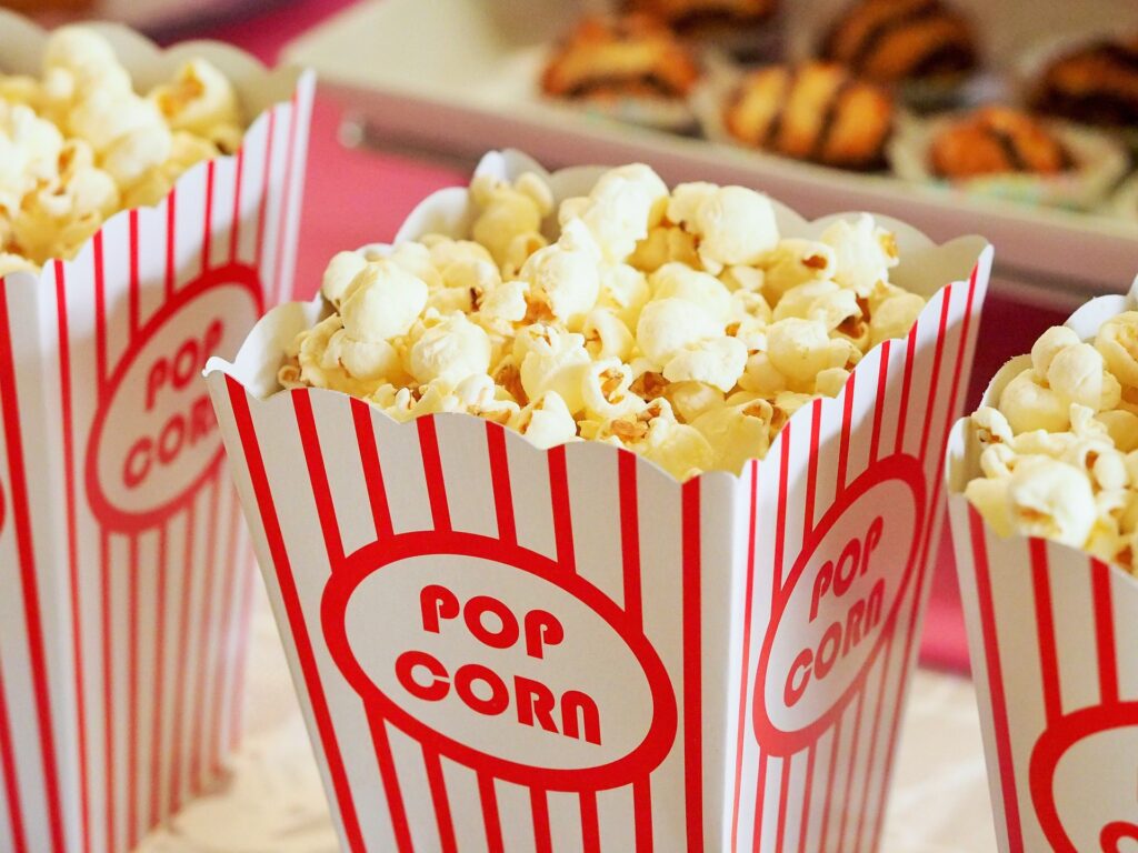 Popcorn and other movie snacks 