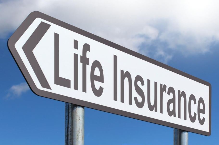 A highway sign that says life insurance