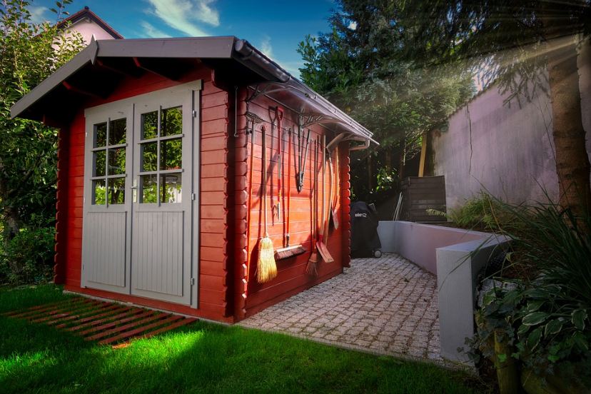 A red shed
