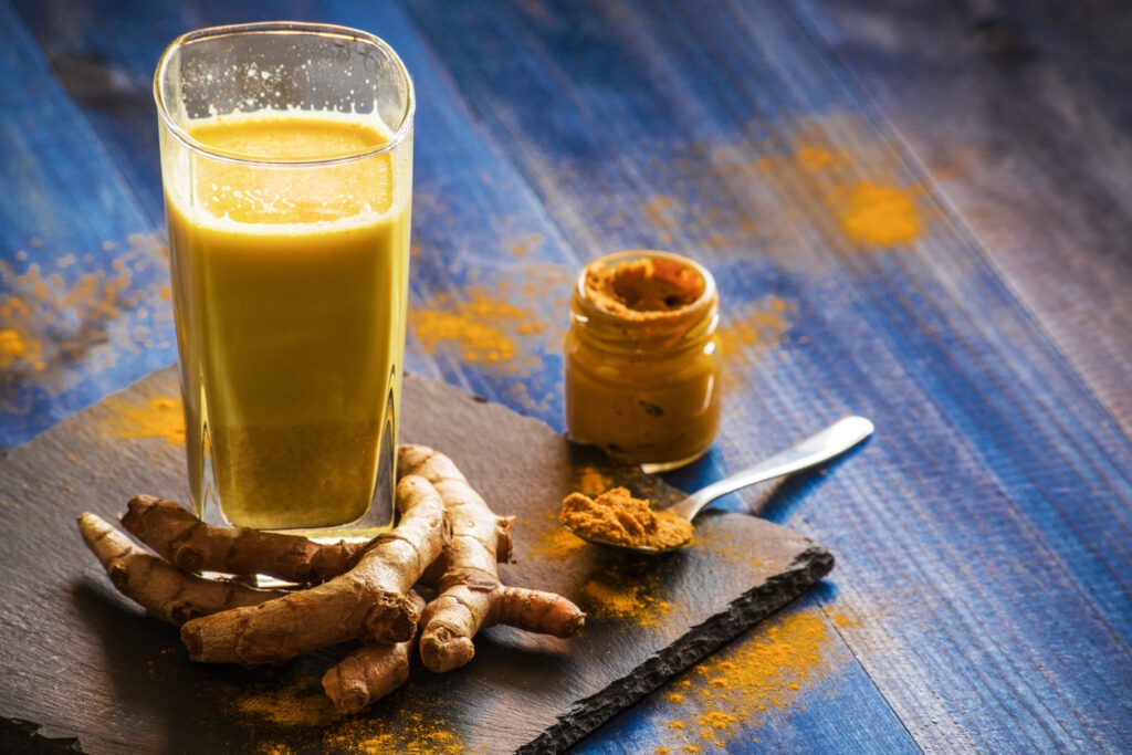 An Image of Turmeric paste with golden milk