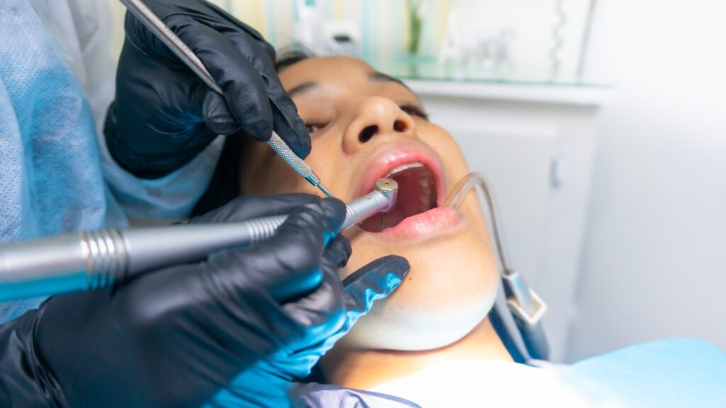 An Image showing a Dental implant surgery