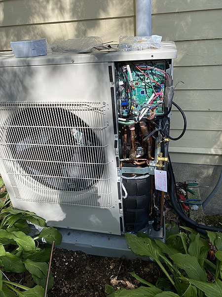 How to deal with frozen heat pump during winter