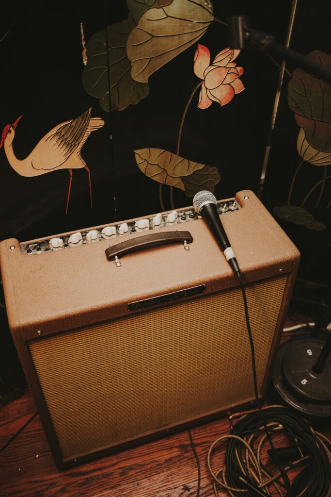Mic on Guitar Amplifier image