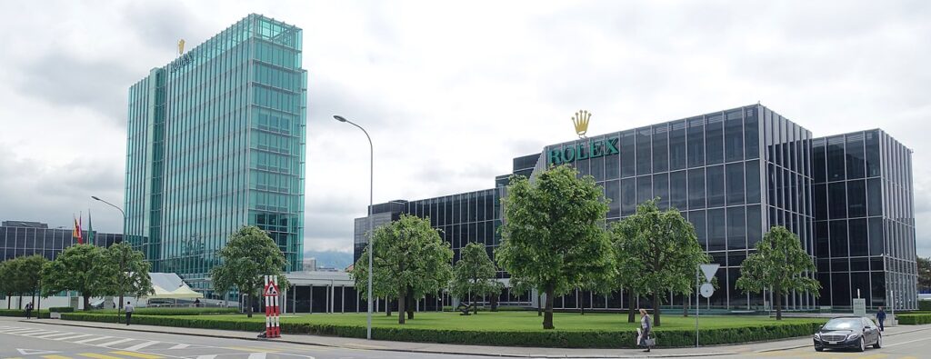  Rolex company outside view of the building in Geneva  image