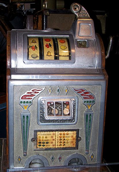 An image of an Old slot machine