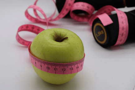 Apples Diet Healthy Centimeter Tape Weight Exercise