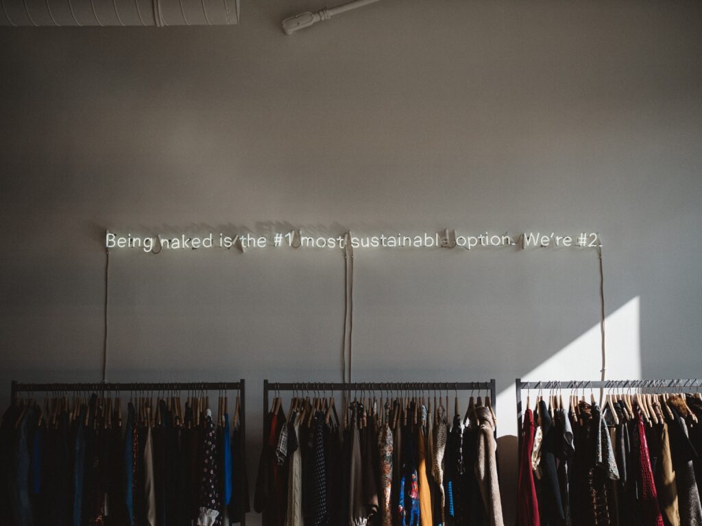 Clothes on a hanger image