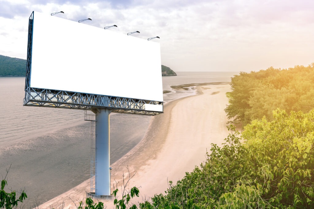 Blank billboard image