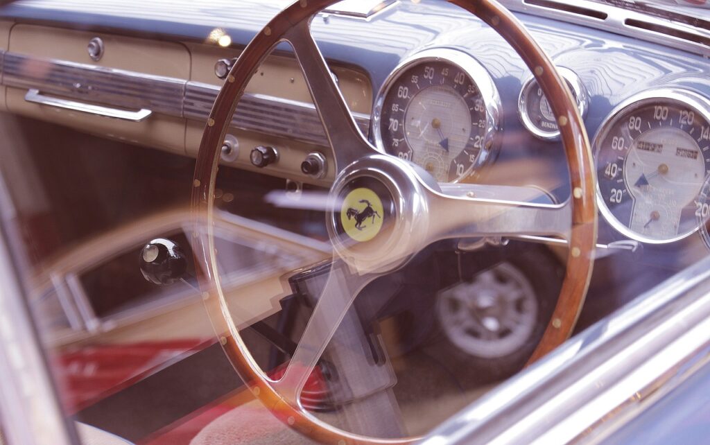 A vintage Ferrari image