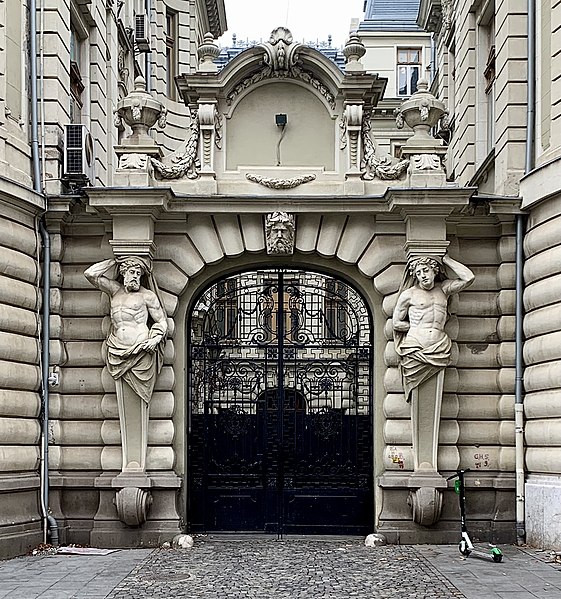 a close up shot of the Gate from Bucharest (Romania)