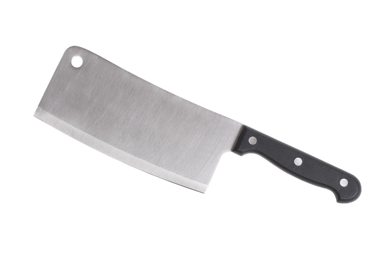 Cleaver isolated on white background